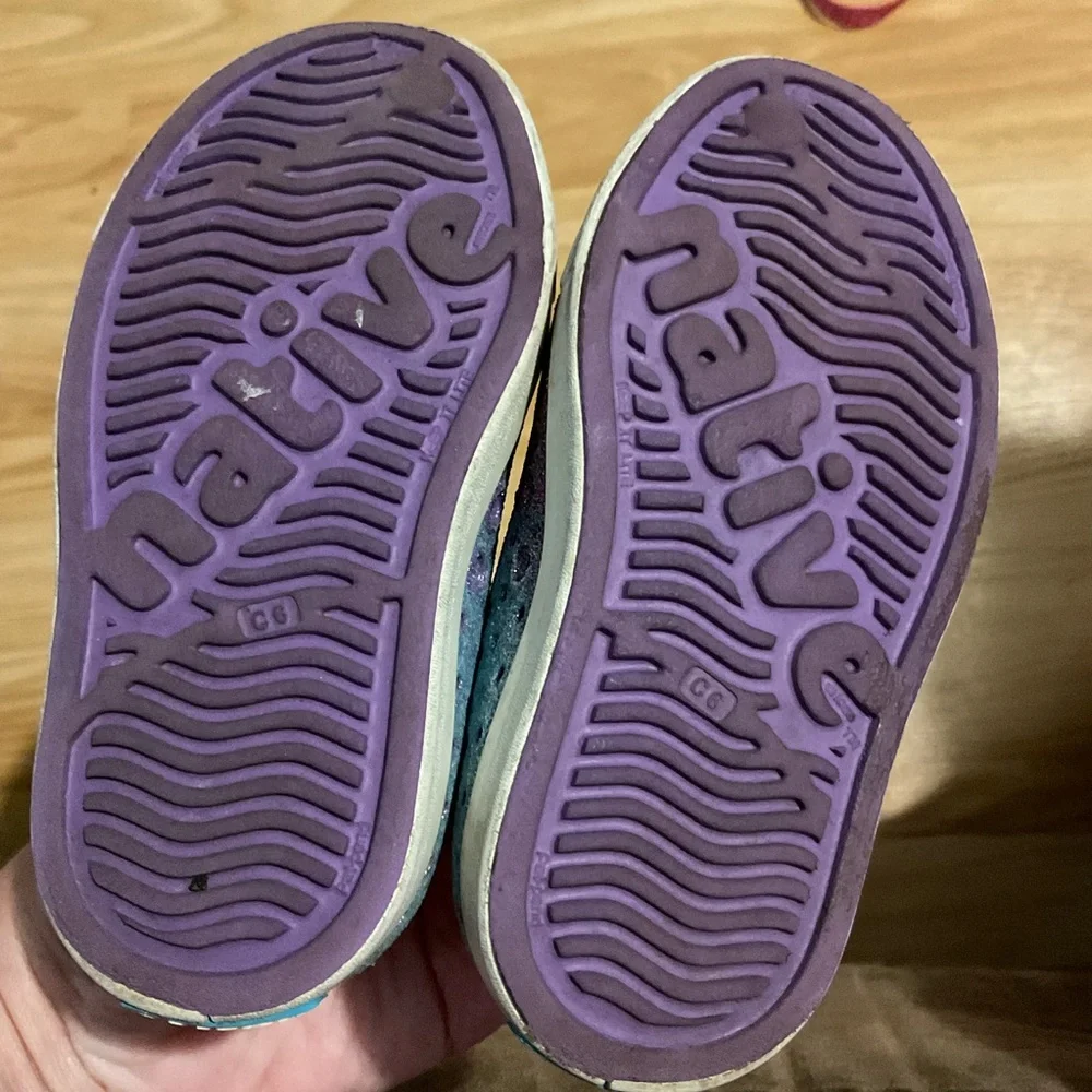 Native Shoes Kids Purple and Blue‎ Water Shoes